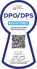 National Privacy Commission DPO and Data Processing System registration seal